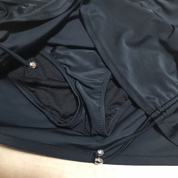 Catalina Bikini Bottom Skirt Black - Picture 5 of 8